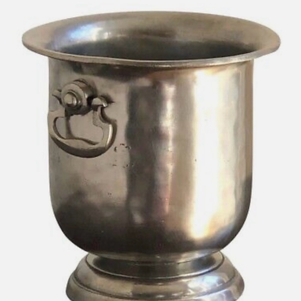 Pewter Ice Bucket / Vintage Champagne Bucket/ Valpeltro Artale Of Italy
